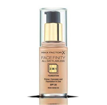 Max Factor Facefinity All Day Flawless 3 w 1 podkład do twarzy nr 65 Rose Beige (30 ml)