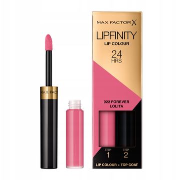 Max Factor Lipfinity Lip Colour dwufazowa pomadka w płynie o długotrwałym efekcie - 022 Forever Lolita