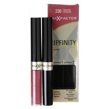 Max Factor Lipfinity Lip Colour zestaw pomadka do ust 210 Endlessly Mesmerising 2,3ml + Top Coat 1,9g