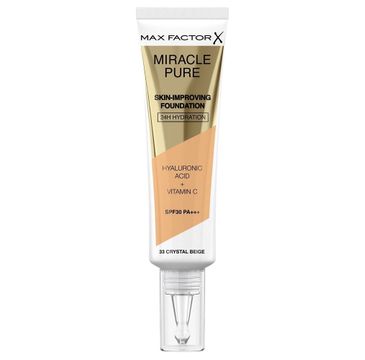 Max Factor Miracle Pure SPF30 PA+++ podkład poprawiający kondycję skóry 33 Crystal Beige (30 ml)