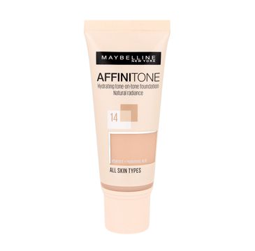 Maybelline Affinitone Podkład do twarzy nr 14 Creamy Beige - tuba 30 ml