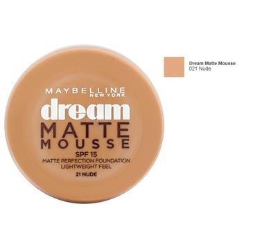 Maybelline Dream Matte Mousse Foundation podkład w musie nr 21 Nude 18ml
