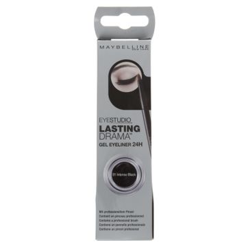 Maybelline Eye Studio Lasting Drama Gel Eyeliner 24h żelowy eyeliner 01 Intense Black