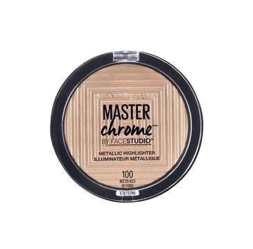 Maybelline Master Chrome Metallic Highlighter rozświetlacz do twarzy 100 Molten Gold 6,7g