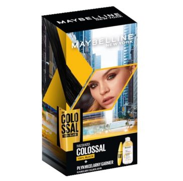 Maybelline Zestaw The Colossal 100% Black Mascara tusz do rzęs 10.7ml + Garnier Skin Naturals płyn micelarny z olejkiem 400ml