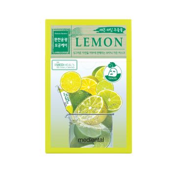 Mediheal Mediental Botanic Garden Lemon rozjaśniająca maska w płachcie z ekstraktem z cytryny i limonki 23ml