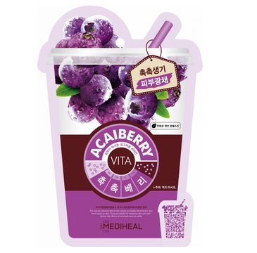 Mediheal Vita Acaiberry Mask rewitalizująca maska w płachcie z jagodami acai 20ml