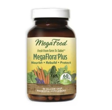 Mega Food MegaFlora Plus 14 szczepów probiotycznych suplement diety 60 tabletek