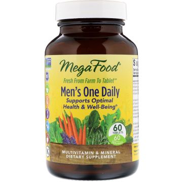 Mega Food Men's One Daily suplement diety dla mężczyzn 60 tabletek