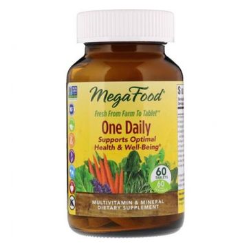 Mega Food One Daily organiczna multiwitamina dla mężczyzn suplement diety 60 tabletek