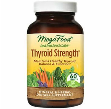 Mega Food Thyroid Strength zdrowa tarczyca suplement diety 60 tabletek