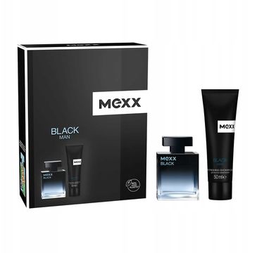 Mexx Black Man zestaw woda toaletowa spray (30 ml) + żel pod prysznic (50 ml)