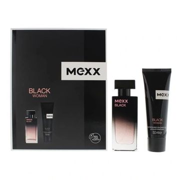 Mexx Black Woman zestaw woda toaletowa spray (30 ml) + żel pod prysznic (50 ml)