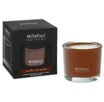 Millefiori Natural Fragrance Candle świeca zapachowa Vanilla And Wood 180g