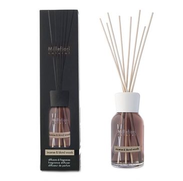 Millefiori Natural Fragrance Diffuser pałeczki zapachowe Incense & Blond Woods 100ml