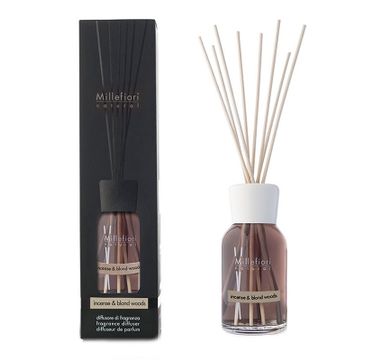 Millefiori Natural Fragrance Diffuser pałeczki zapachowe Incense & Blond Woods 250ml