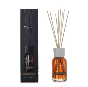Millefiori Natural Fragrance Diffuser pałeczki zapachowe Vanilla and Wood 250ml