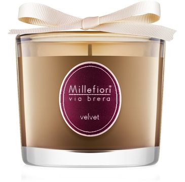 Millefiori Via Brera Fragrance Candle świeczka zapachowa Velvet 180g