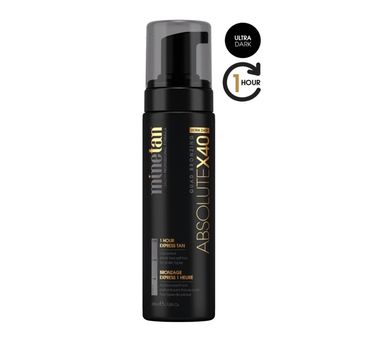 MineTan Absolute X40 Self Tan Foam pianka samoopalająca bardzo ciemna opalenizna Ultra Dark 200ml