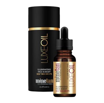 MineTan Luxe Oil Illuminating Face & Body Self Tan Drops rozświetlające krople samoopalające 25ml