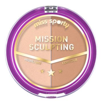 Miss Sporty Mission Sculpting paleta do konturowania twarzy 001 Mission Blondy 9g