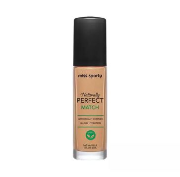 Miss Sporty Naturally Perfect Match wegański podkład nawilżający 160 Vanilla (30 ml)