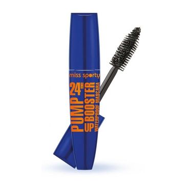 Miss Sporty Pump up Booster 24H mascara do rzęs wodoodporna czarna zwiększająca objętość 12 ml