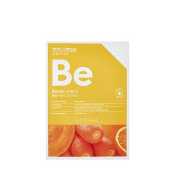 Missha Phyto - Chemical Skin Supplement Sheet Mask odżywcza maska w płachcie na twarz Betacarotene 25ml