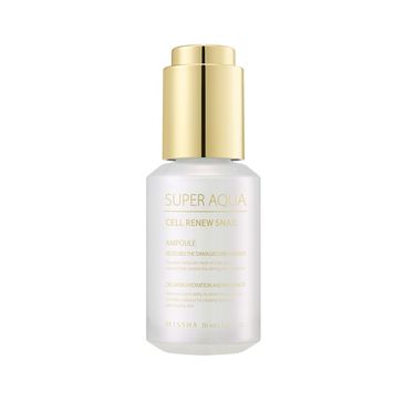 Missha Super Aqua Cell Renew Snail Ampoule pielęgnujące ampułki na bazie mucyny ślimaka 30ml