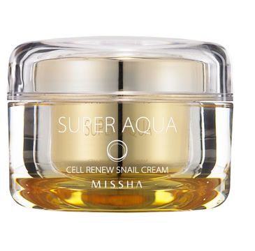 Missha Super Aqua Cell Renew Snail Cream krem z wyciągiem ze śluzu ślimaka odbudowujący komórki 47ml