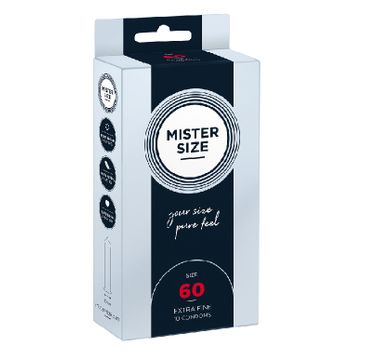 Mister Size Condoms prezerwatywy dopasowane do rozmiaru 60mm (10 szt.)