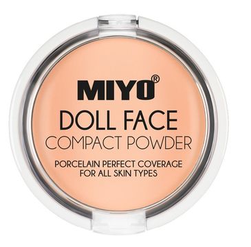 MIYO Doll Face Compact Powder puder matujący do twarzy 02 Cream 7.5g