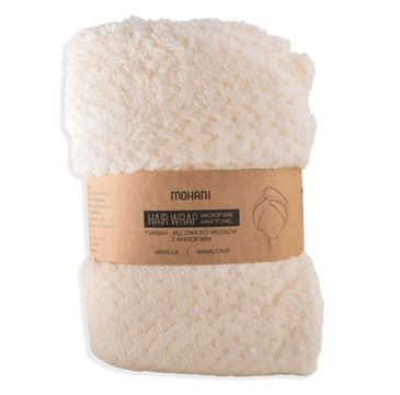 Mohani Hair Wrap turban-ręcznik do włosów z mikrofibry - Biały