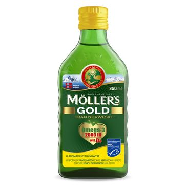 Möller's Gold Tran Norweski suplement diety Cytrynowy (250 ml)