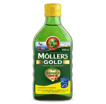 Möller's Gold Tran Norweski suplement diety Cytrynowy (250 ml)