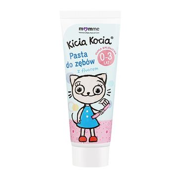 MomMe Kicia Kocia pasta do zębów z fluorem 0-3 lat Guma Balonowa 50ml