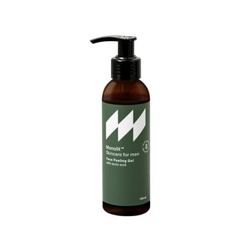 Monolit Skincare For Men peelingujący żel do mycia twarzy z kwasem mlekowym (150 ml)