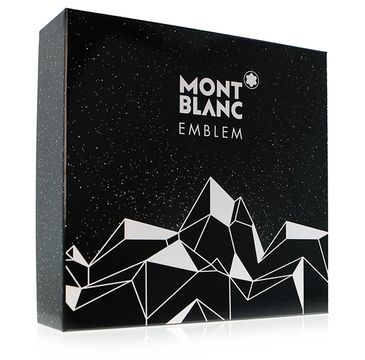 Mont Blanc Emblem zestaw woda toaletowa spray 100ml + balsam po goleniu 100ml + żel pod prysznic 100ml