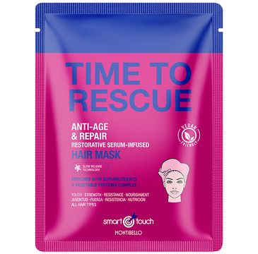 Montibello Smart Touch Time To Rescue Hair Mask maska w pÅ‚achcie nasÄ…czona serum (30 ml)