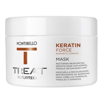 Montibello Treat Naturtech Keratin Force Mask wzmacniająca maska do włosów z keratyną( 200 ml)