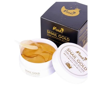 Moods Snail Gold Starry Multipurpose Jelly Mask żelowe płatki pod oczy złoto ze śluzem ślimaka (60 szt.)