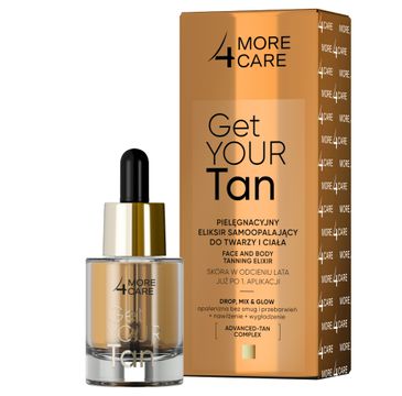 More4Care Get Your Tan! eliksir samoopalający do twarzy i ciała (15 ml)