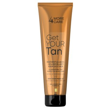 More4Care Get Your Tan! rozświetlający krem koloryzujący do ciała body make-up 100ml