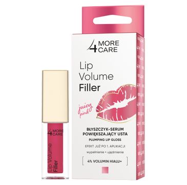 More4Care Lip Volume Filler błyszczyk-serum powiększający usta Juicy Pink (4.8 g)