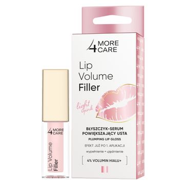 More4Care Lip Volume Filler błyszczyk-serum powiększający usta Light Pink 4.8g