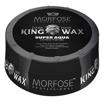 Morfose Dark Hair King Wax wosk do stylizacji włosów Super Aqua (175 ml)