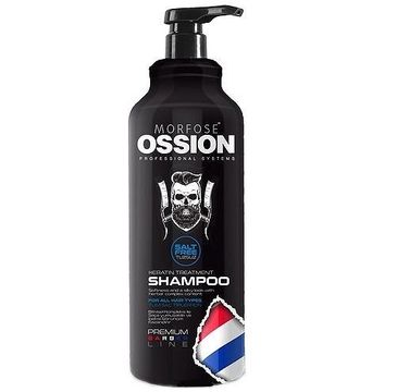 Morfose Ossion Premium Barber Keratin Treatment Shampoo szampon do wszystkich rodzajów włosów bez soli (1000 ml)