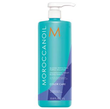 Moroccanoil Blonde Perfecting Purple Shampoo fioletowy szampon tonujący do włosów blond (1000 ml)