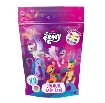 My Little Pony barwinki koloryzujące do kąpieli (9x16 g)