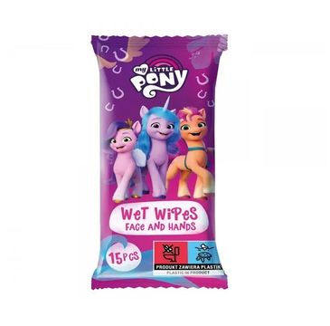 My Little Pony chusteczki nawilżane do twarzy i rąk Truskawka (15 szt.)